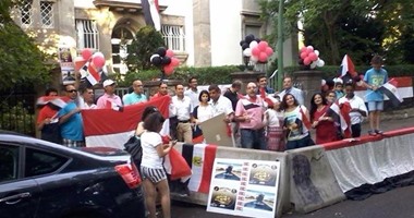 بالصور.. الجالية المصرية الألمانية تحتفل بافتتاح قناة السويس فى فرانكفورت