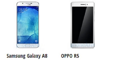 أيهما أنحف.. "Samsung Galaxy A8" أم "OPPO R5"