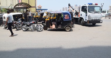 رفع 12 سيارة ودراجة بخارية متروكة فى حملات مرورية موسعة بالجيزة