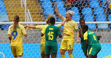 السويد تهزم جنوب أفريقيا فى افتتاح منافسات كرة القدم للسيدات بالأولمبياد