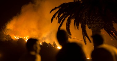 بالصور.. إشتعال حرائق الغابات فى اسبانيا