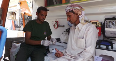 بالصور .. "إسعاف جنوب سيناء" ينظم حملة للكشف على السكر والضغط