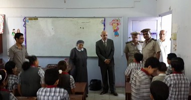 مدير أمن بنى سويف يتفقد خدمات تأمين المدارس