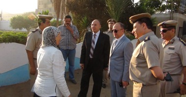 مدير أمن المنوفية يتفقد مدراس المحافظة لتفقد الحالة الأمنية 