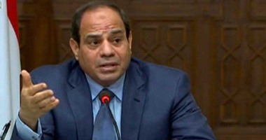 السيسى: المصريون على قلب رجل واحد ومصر لن تسقط بفضل الله