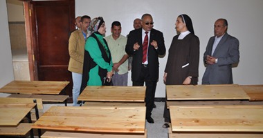 محافظ بنى سويف: افتتاح مدرسة الراهبات خلال أيام بعد ترميمها