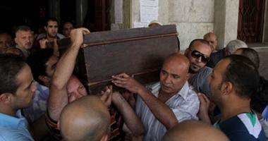 تشييع جنازة الفنان الكوميدى الراحل يوسف عيد من مسجد السلام