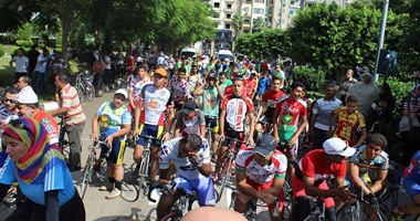 بالصور.. فعاليات "مهرجان الدراجات" بشوارع المنصورة