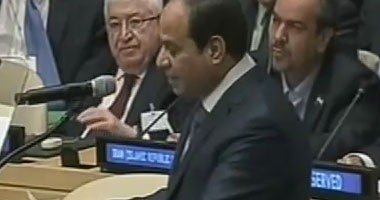 بدء كلمة الرئيس السيسي أمام الجمعية العامة للأمم المتحدة