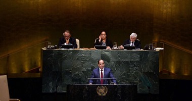 السيسى يطالب العالم بدعم مصر فى عضوية مجلس الأمن