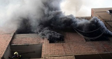 مسئول بمصنع الأدوية المحترق بالمطرية: ماس كهربائى سبب اشتعال النار