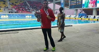 أحمد أكرم يحرز ذهبية 200 متر بالألعاب الأفريقية