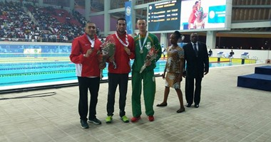 السباح أحمد أكرم يحصد ذهبية 1500 متر بالألعاب الافريقية
