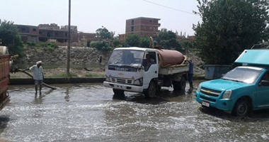 شركة مياه القناة: نقل 800 متر مكعب صرف من الخزانات المجمعة بـ"أبو صوير"