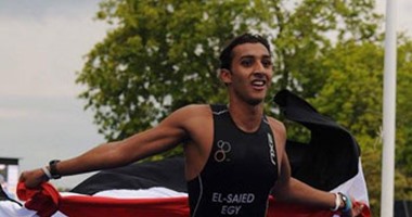 محمد السعيد يحصد فضية بطولة العالم للترايثلون