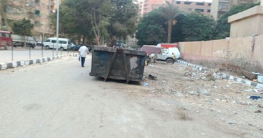 صحافة المواطن.. صندوق قمامة بمنتصف شارع بحدائق حلوان