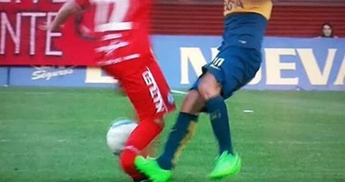 بالفيديو.. تيفيز يكسر قدم لاعب فى الدورى الأرجنتينى
