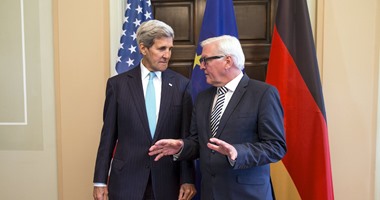 بالصور.. وزير خارجية أمريكا يبحث مع نظيره الألمانى الأوضاع فى سوريا