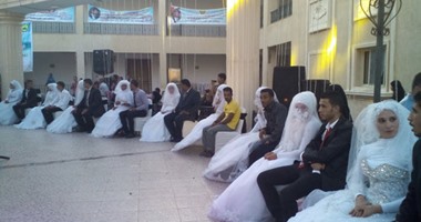 بالصور.. انطلاق فعاليات العرس الجماعى لـ 120 "عريس وعروس" فى العريش