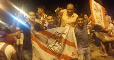 بالصور.. كورنيش السويس يشتعل باحتفالات كأس الزمالك