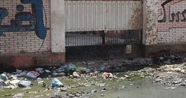 صحافة المواطن.. مياه الصرف الصحى تنتشر أمام إحدى مدارس مدينة قليوب