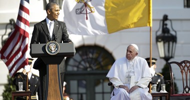 الرئيس الأمريكى أوباما يستقبل البابا فرنسيس فى البيت الأبيض