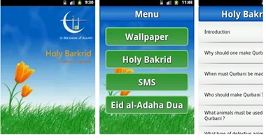 تطبيقات عيد الأضحى.. Eid al-Adha لمعرفة تفاصيل العيد وثواب الأضحية.. Alert Card لتهنئة أصدقائك بشكل مبتكر.. Eid Takbir 2015 لسماع التكبيرات بأصوات أشهر الشيوخ.. وتطبيق لوصفات أطباق جديدة للعيد 