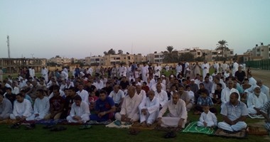 آلاف المصلين يؤدون صلاة عيد الأضحى فى الساحات والمساجد بشمال سيناء