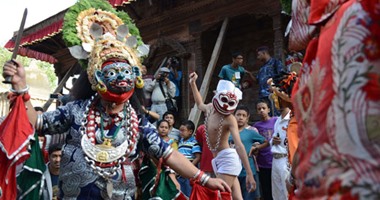 انطلاق فعاليات مهرجان indra jatra لتكريم الآلهة فى نيبال