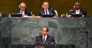 الرئيس السيسى يلقى كلمة مصر أمام الجمعية العامة للأمم المتحدة