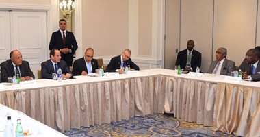 بدء لقاء الرئيس السيسى بعدد من المفكرين والسياسيين الأمريكيين