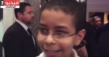 بالفيديو.. طفل مصرى مقيم بأمريكا: "فخور بمصريتى وسعيد بالرئيس السيسى"