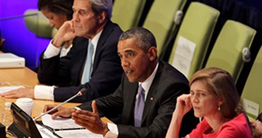 أوباما يلقى كلمة أمريكا فى مؤتمر قمة مكافحة تنظيم داعش
