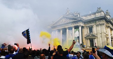 بالصور.. جماهير البوسنة تشعل شوارع بلجيكا قبل مواجهة المنتخبين