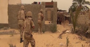 موقع وزارة الدفاع يبث فيديو للقوات المسلحة خلال تنفيذ عملية "حق الشهيد"