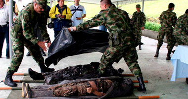 مصرع وإصابة 16جندياً كولومبياً فى انفجار لغم