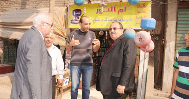 زيارة مفاجئة لمحافظ القليوبية إلى شارع أحمد عرابى بشبرا الخيمة 