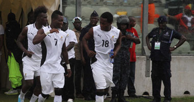 لاعبو غانا يحتفلون مقدماً بالفوز على الفراعنة
