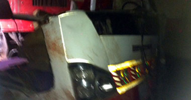 إصابة 4 أفراد شرطة فى حادث انقلاب سيارة دورية بالوادى الجديد