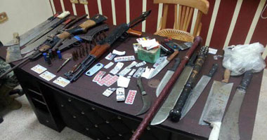 ضبط سلاح آلى و"خرطوش وسنج" فى حملة أمنية بالإسماعيلية 