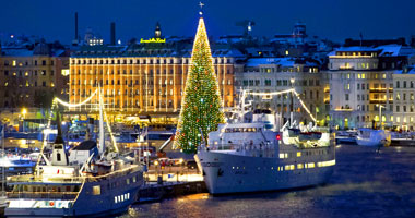 بالفيديو..شاهد احتفالات مدينة سان بطرسبورج الروسية بعيد الميلاد ورأس السنة