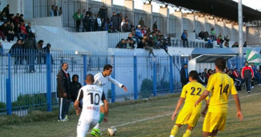 بالصور.. جماهير المصرى تطالب بلقب الدورى خلال ودية الرجاء