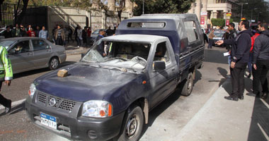 إصابة ضابط شرطة إثر رشق مسيرة إخوانية سيارة للداخلية بالطوب فى أبو حماد 