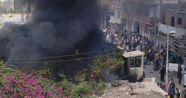 حبس 14 إخوانيًا لاتهامهم بحرق مركز شرطة "العياط"