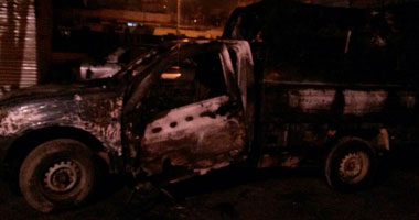 "المقاومة الشعبية" بالجيزة تُعلن مسئوليتها عن حرق سيارة شرطة بأكتوبر