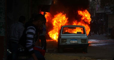 3 مجهولين يحرقون سيارة رئيس قسم المصنفات الفنية بمديرية أمن سوهاج