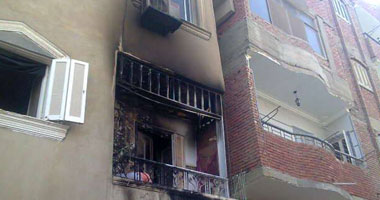 ندب الأدلة الجنائية لمعاينة حريق عقار فى شارع الأزهر بالقاهرة