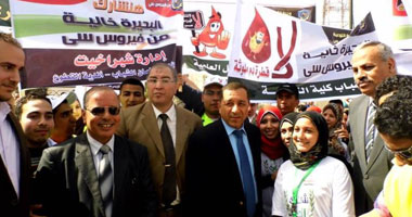 "الشباب والرياضة" تشارك بمهرجان مكافحة فيروس "سى" بالبحيرة