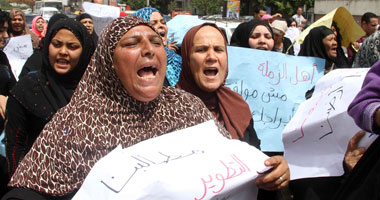 بالصور .. انطلاق مسيرة رملة بولاق إلى "ماسبيرو" و"المحافظة" بشعار "لا للتهجير"