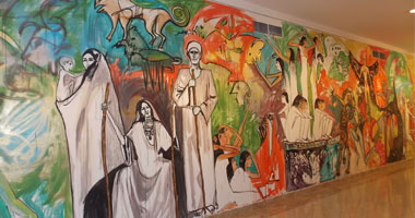"لون وجدار وفكرة" مهرجان "فن الشارع" بمتحف محمود مختار 